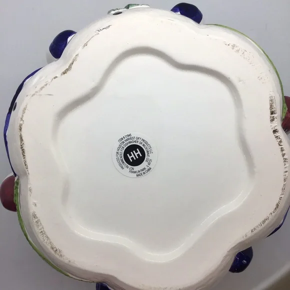 Houston Harvest Ceramic Winter Snowmen Large Bowl Christmas Holiday - Picture 4 of 13